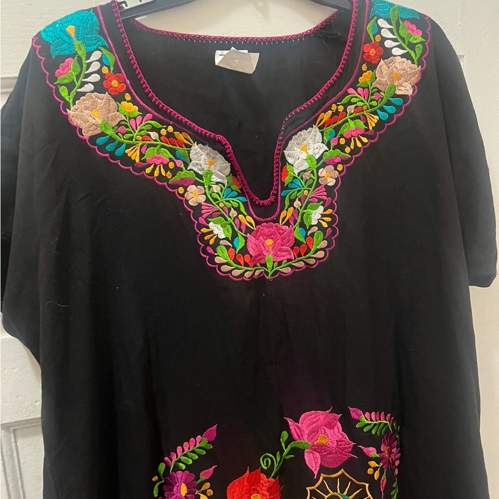 Vintage Embroidered Virgin Mary Dress